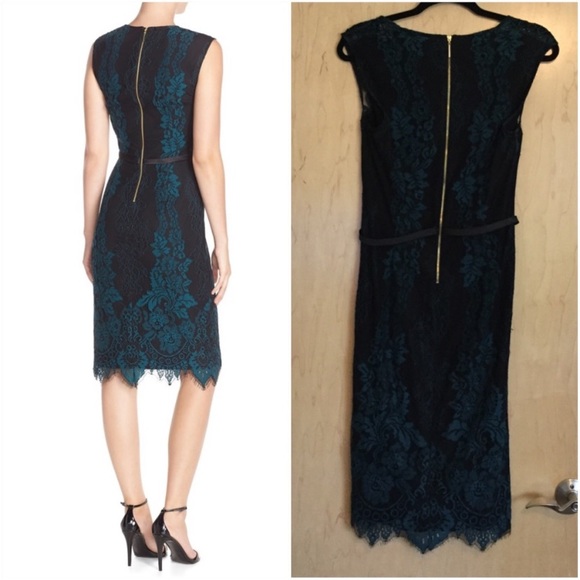 ERIN Fetherstone “Sheila” lace sheath dress 6 - Picture 2 of 9